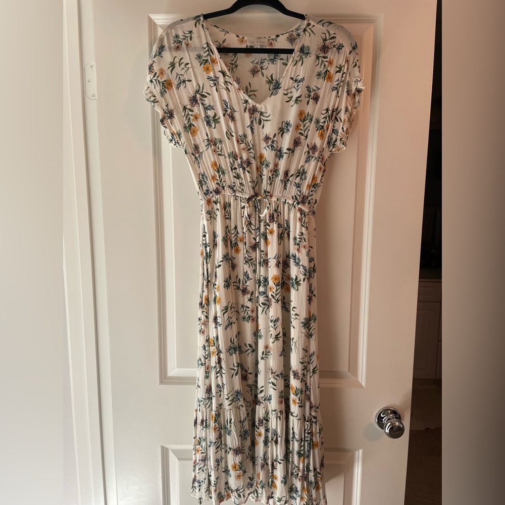 Lucky Brand floral maxi dress size S